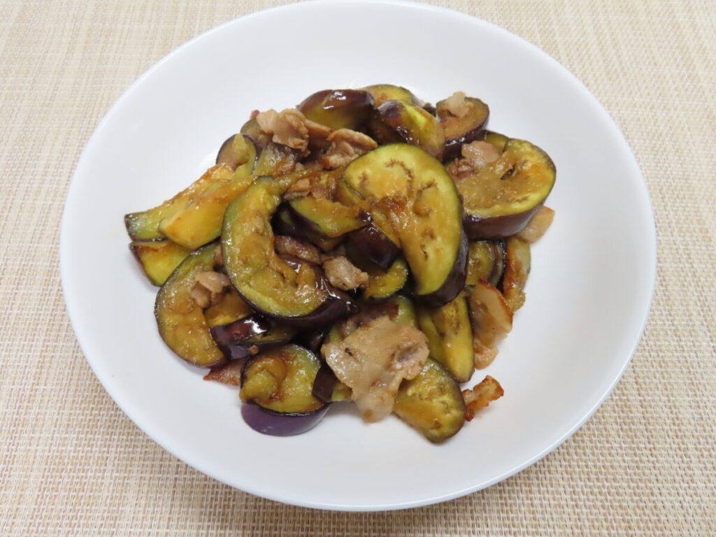 豚とナスの生姜焼き